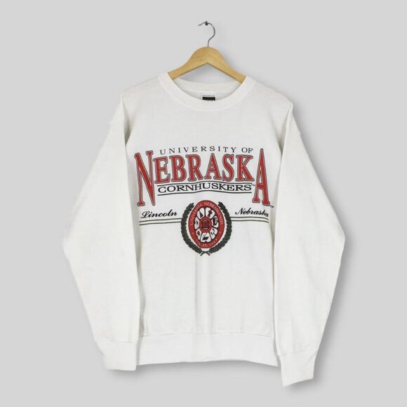 Nebraska Cornhuskers NCAA Nebraska Huskers Football Spell shirt sweatshirt '90 - Picture 1 of 2